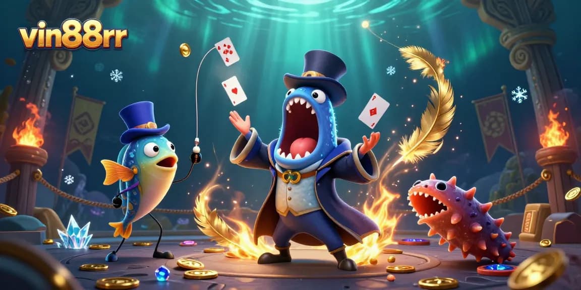 Experience the magic of vin88rr with a thrilling underwater casino adventure featuring engaging characters and vibrant elements.
