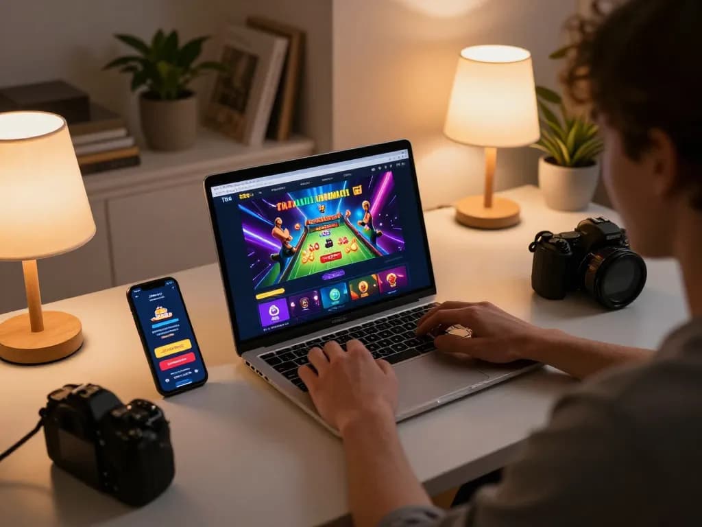 Player engaging with the TR88 mobile app, showcasing an exciting online casino experience