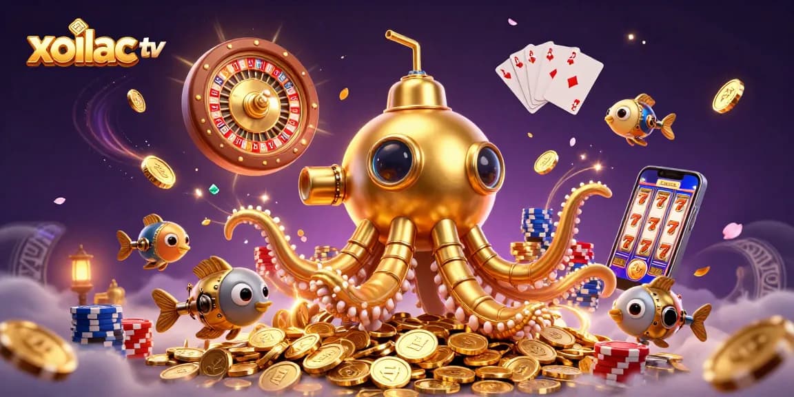 Xoilac TV delivers exciting sports betting experiences with a vibrant underwater casino theme.