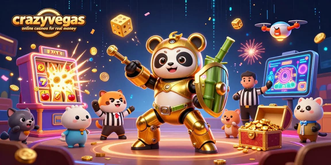 Experience thrilling moments at crazyvegas online casinos for real money with vibrant slot elements and characters.