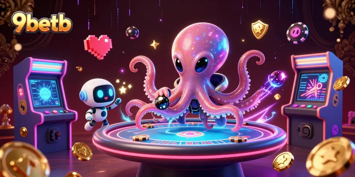 Experience thrilling gameplay at 9betb with a vibrant 3D alien poker scene
