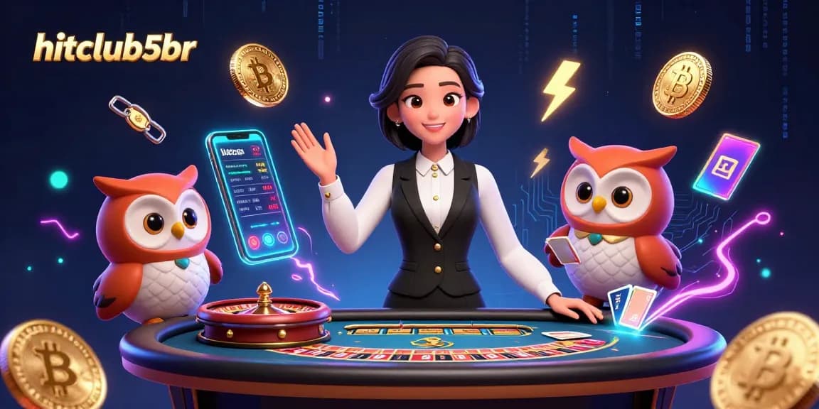 Engage with hitclub5br's lively online casino featuring Asian dealers and vibrant game elements.