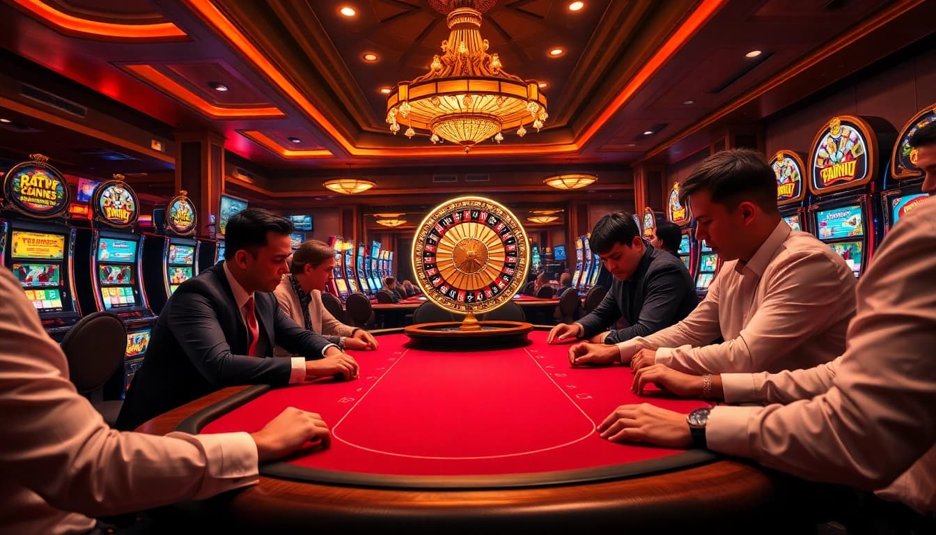 Engage in thrilling action at https://lucky88.ae.org/ with an exciting poker game scene depicting luxury and strategy.