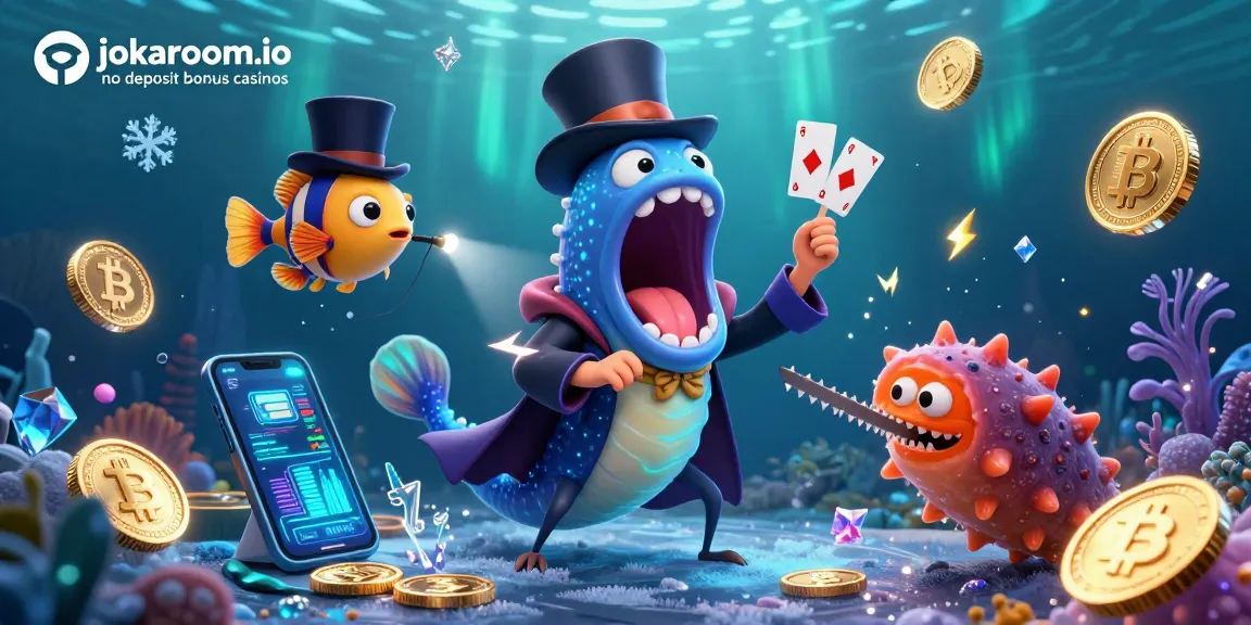 Experience the thrill at jokaroom.io no deposit bonus casinos with this vibrant underwater scene.