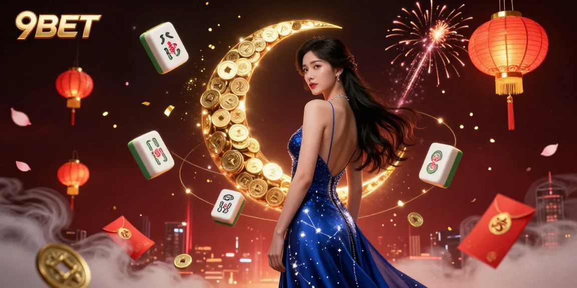 Bet on thrilling moments at 9BET with a vibrant scene featuring dynamic casino elements.