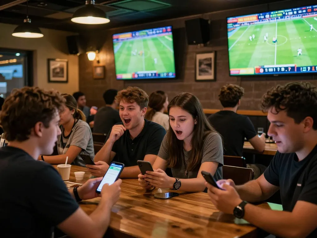 Xoilac TV viewers excitedly engage with live football matches, showcasing the thrill of sports betting.