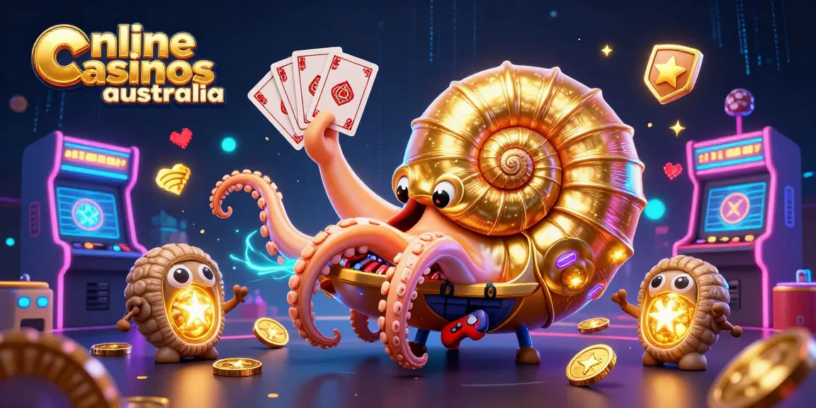 Engage with online casinos Australia through a vibrant 3D casino scene bursting with gaming energy.