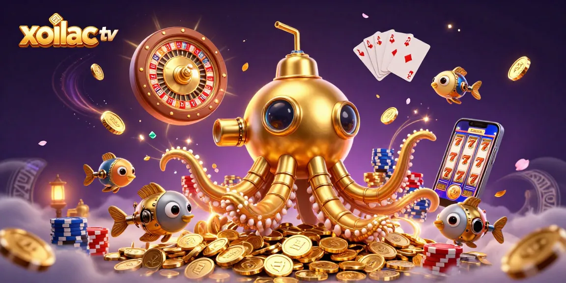 Xoilac TV delivers exciting sports betting experiences with a vibrant underwater casino theme.