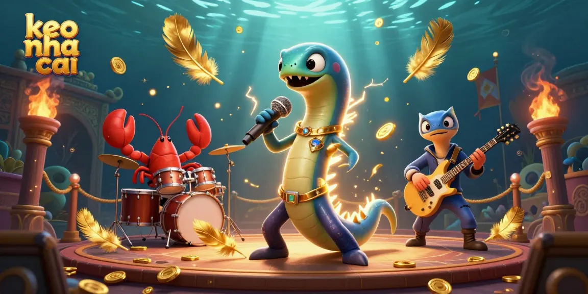 Experience keo nha cai action with lively underwater DJ performance and gambling elements.