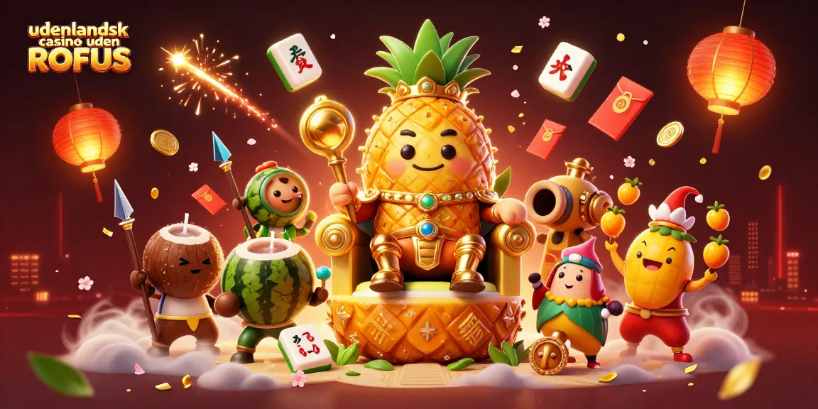 Engage in thrilling games at udenlandsk casino uden ROFUS, featuring vibrant characters and festive elements.