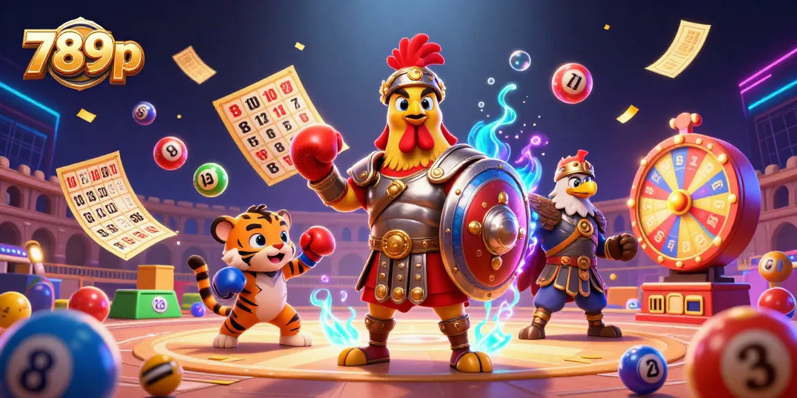 Experience exciting games at 789p with vibrant scenes full of lottery and casino elements.