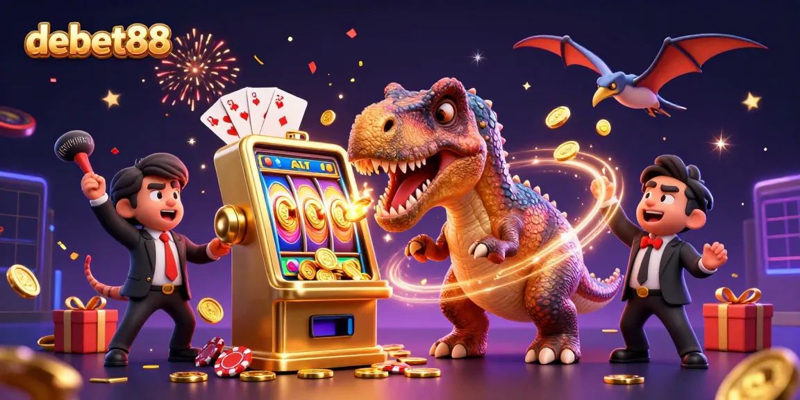 Experience winning jackpots with debet88 through exciting 3D casino action featuring vibrant characters.