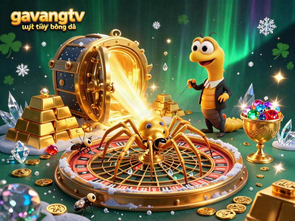 Experience thrilling sports betting with gavangtv trực tiếp bóng đá in this immersive 3D illustration.