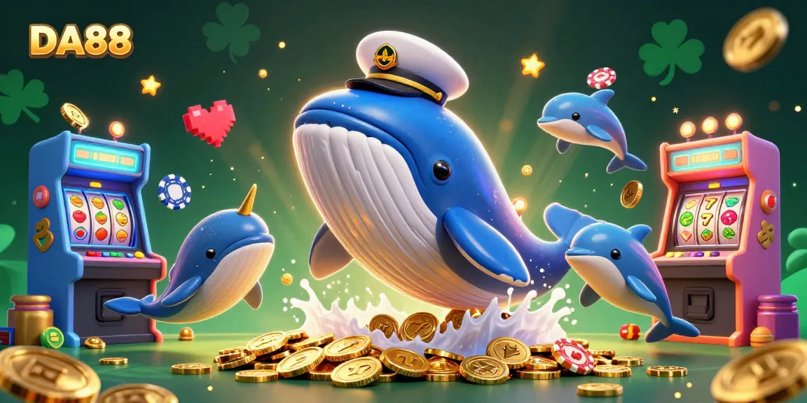 Engage with DA88 through a vibrant sea of coins and playful gambling elements.