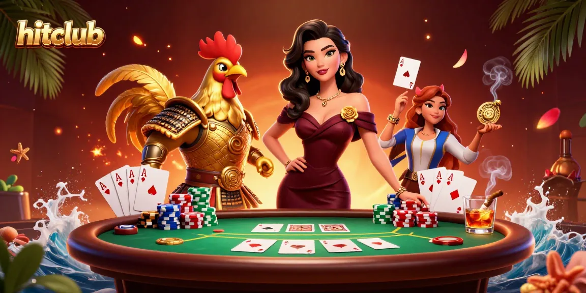 Experience hitclub with glamorous characters and vibrant casino elements in a dynamic scene.