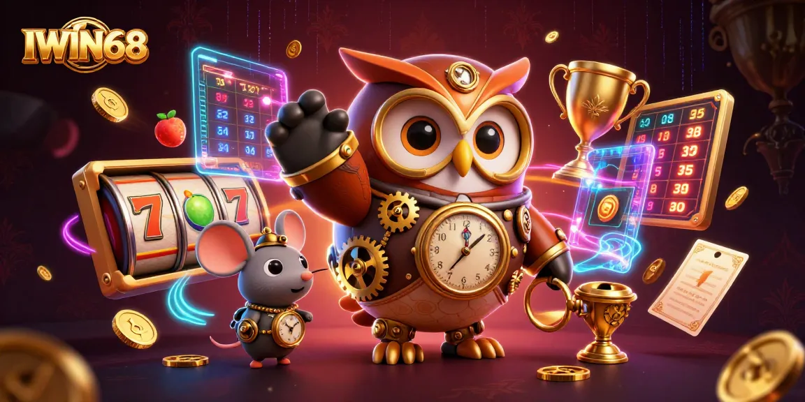 IWIN68 engages gamers with captivating 3D visuals of slot games featuring vibrant elements and action