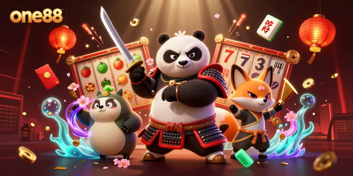 Engage with one88 through vibrant slots and dynamic gaming in a vivid 3D illustrated scene.