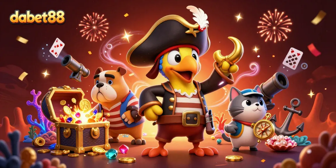 Engage with dabet88's vibrant casino experience featuring animated characters and dynamic games.