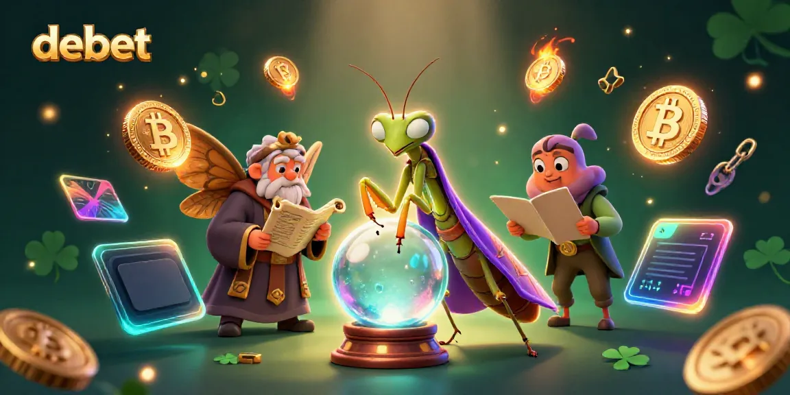 Engage with debet online gaming showcasing vibrant 3D characters and exciting crypto elements.