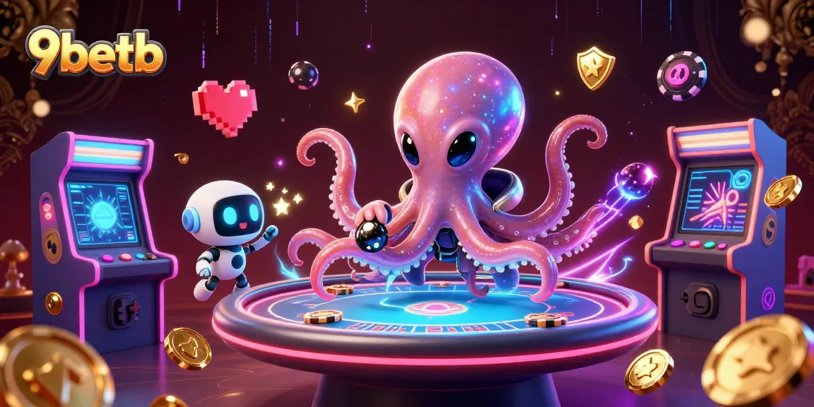 Experience thrilling gameplay at 9betb with a vibrant 3D alien poker scene
