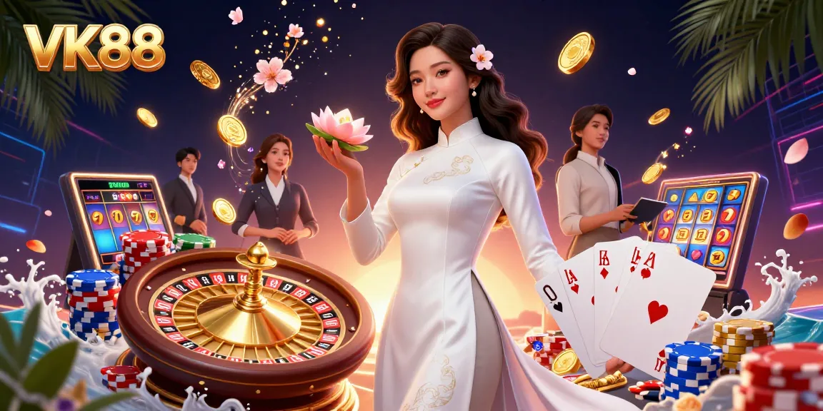 Experience the thrill of VK88 casino with vibrant games, elegant visuals, and immersive action!