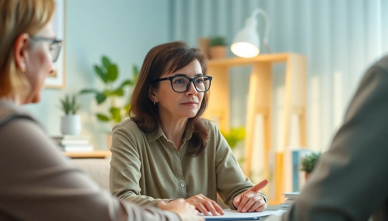 Engaging mental health tips session illustrating therapist-client interaction.